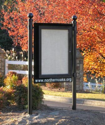 Outdoor-Bulletin-Board-on-Fall-day